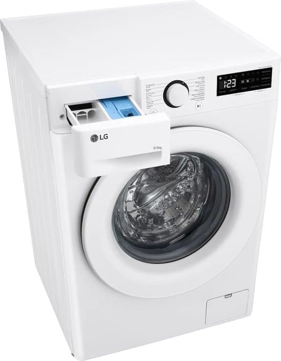 LG F4DR3096N3W – Was-Droog combinatie – 9/6kg – 1400tpm – Steam Turbowash