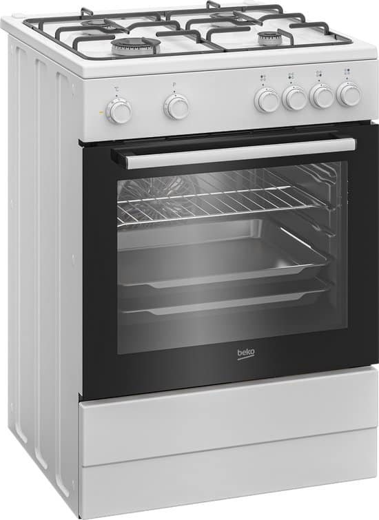 Beko FBM6202WNL – AeroPerfect – Gasfornuis met elektrische oven – 66 liter