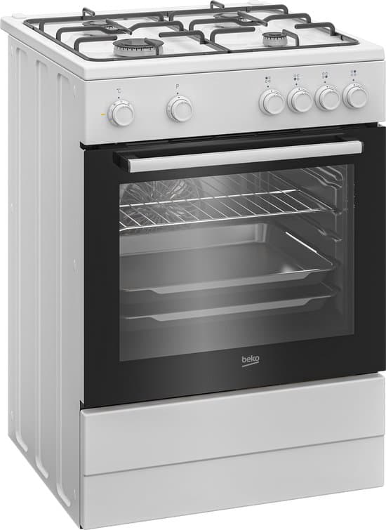 Beko FBM6202WNL – AeroPerfect – Gasfornuis met elektrische oven – 66 liter