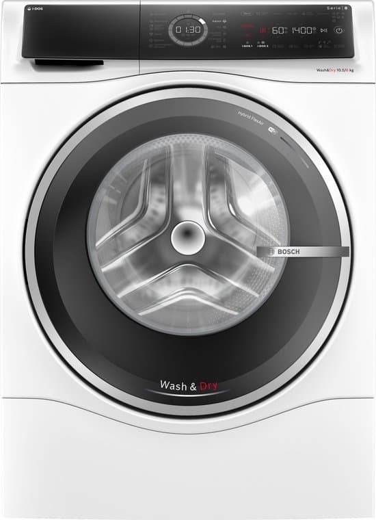 Bosch WNC254A0NL – Serie 8 – Was-droogcombinatie – Wassen en drogen in 1 – Extra stil – 10,5/6 kg – Automatisch doseren – Met stoom – Home Connect