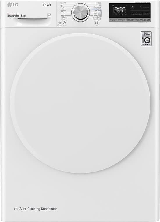 LG | RH80V5AV0N – Warmtepomdroger – 8 kg