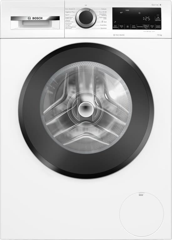 Bosch WGG244ZANL – Serie 6 – Wasmachine met stoom – 1400 rpm – Energielabel A – Iron Assist: vermindert kreukels tot 50% – Bespaar water met ActiveWater Plus