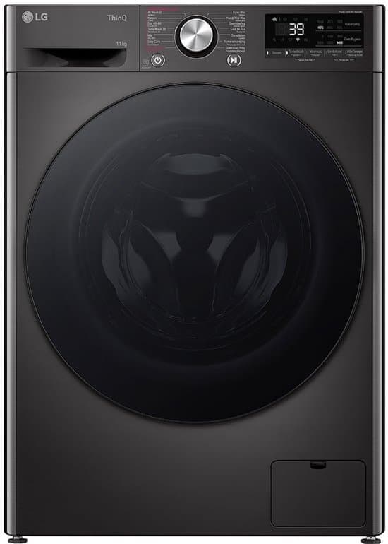 LG F4WR7011SYB wasmachine 11 kg met AI DD voor slimme stofverzorging – TurboWash 39 voor sneller wassen – hygiënisch wassen met stoom en ThinQ slimme bediening. Energieklasse A‑10%