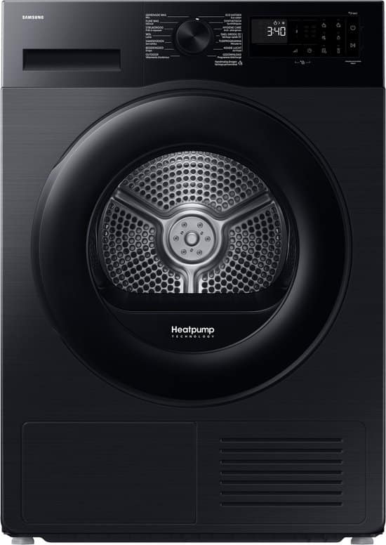 Samsung DV90DG52A0ABEN Wasdroger – Warmtepompdroger – 9kg – Zwart – NL/FR