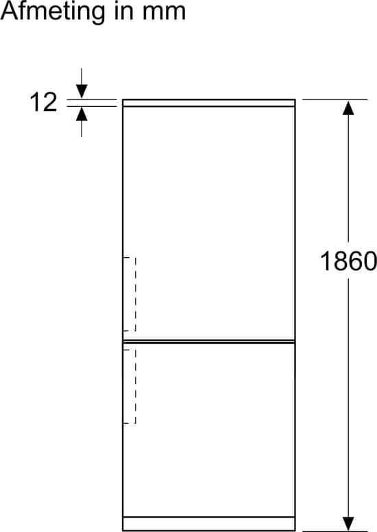 Bosch KGN36VICT – Serie 4 – Koelkast – Koel-vriescombinatie – Total No Frost – nooit meer ontdooien – RVS – Energielabel C – Zeer stil – Extra veel ruimte voor je verse etenswaren met VitaFresh