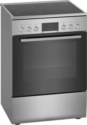 Bosch HKR39C250 - Serie 4 - Fornuis - Vrijstaande Elektrisch fornuis - 3D Hetelucht: gelijkmatige luchtverdeling - RVS
