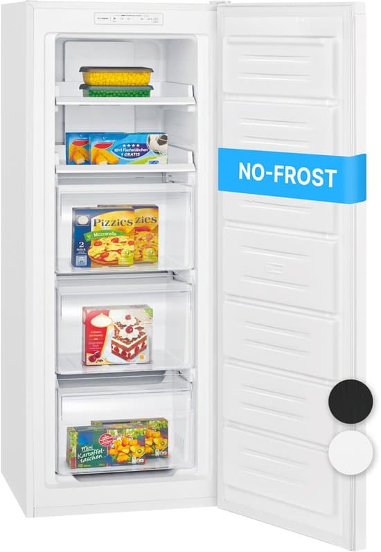 Bomann GS 7343 – Vrijstaande Vriezer – No Frost – 161 liter – Wit – Energieklasse D