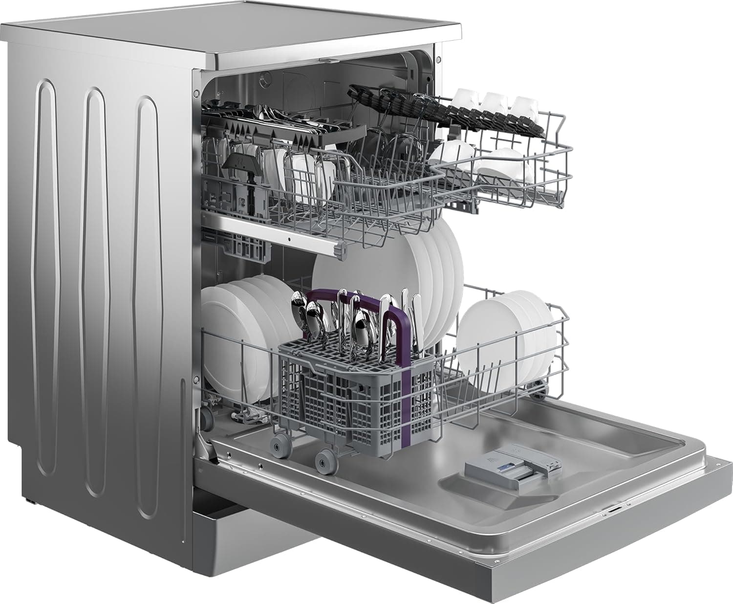 Beko BDFN26430S Vaatwasser, 60 cm, vrijstaand, geschikt voor inbouw, voor 14 couverts, 6 programma’s