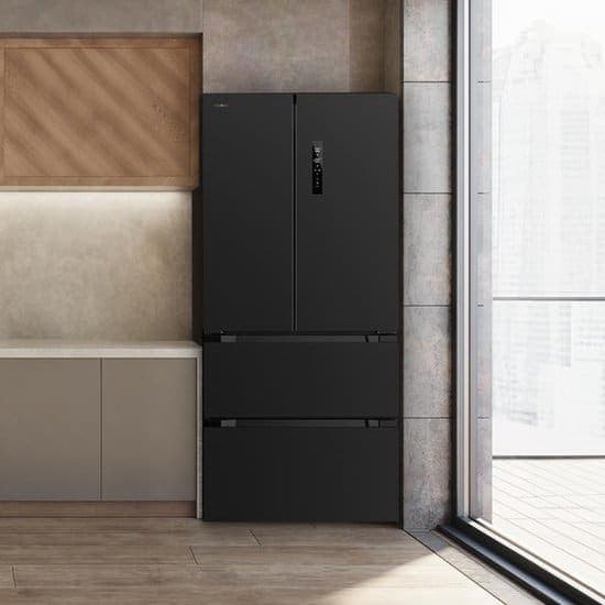 Cecotec Bolero CoolMarket FD 436, Vrijstaand, Frans deur, Zwart, 4 deur(en), Touch, Op de deur