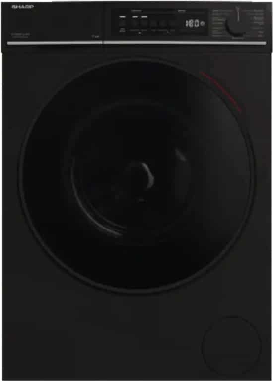 Sharp ES-WNFB214CMDA-DE wasmachine Voorlader 12 kg 1400 RPM Zwart
