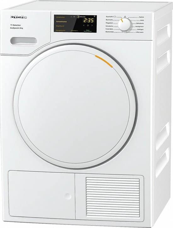Miele TSD443WP EcoSpeed&8kg wasdroger Vrijstaand Voorbelading A+++ Wit