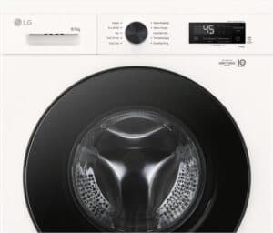 LG W4X1085NWB was‑droogcombinatie 8/5 kg met 6 Motion DD voor optimale stofverzorging - TurboWash 360 voor sneller wassen - Steam voor anti‑allergie en ThinQ slimme bediening. Energieklasse A