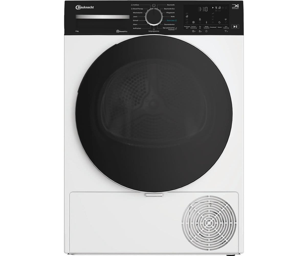 Bauknecht BT 97A WB – Warmtepompdroger – 9 kg – Energielabel A – 60 dB – Wit