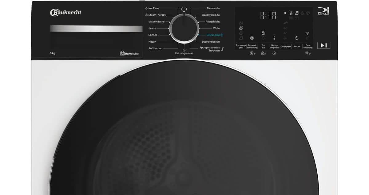 Bauknecht BT 97A WB - Warmtepompdroger - 9 kg - Energielabel A - 60 dB - Wit