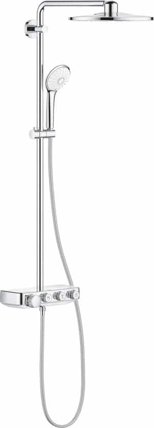 GROHE Euphoria SmartControl 310 Duo Regendouche – Ø 36 cm – Inclusief thermostaatkraan en planchet – Met CoolTouch technologie – Chroom