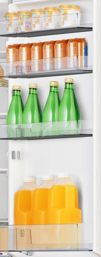 Hisense RB440N4AFA, Koelkast met A Energielabel – Koel-vriescombinatie – No Frost – Zwart- Multi-Air Flow – Fast Freeze – 35dB (A) -Inverter Compressor – 336 Liter