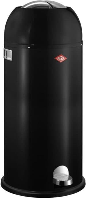 WESCO Kickmaster Maxi Prullenbak | Pedaalemmer | 40 Liter | Metaal - Zwart | Vuilnisbak - Made in Germany