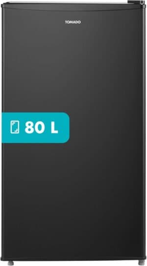 Tomado TRT4702B - Tafelmodel koelkast - 80 liter - Met vriesvak - Energielabel D - Zwart