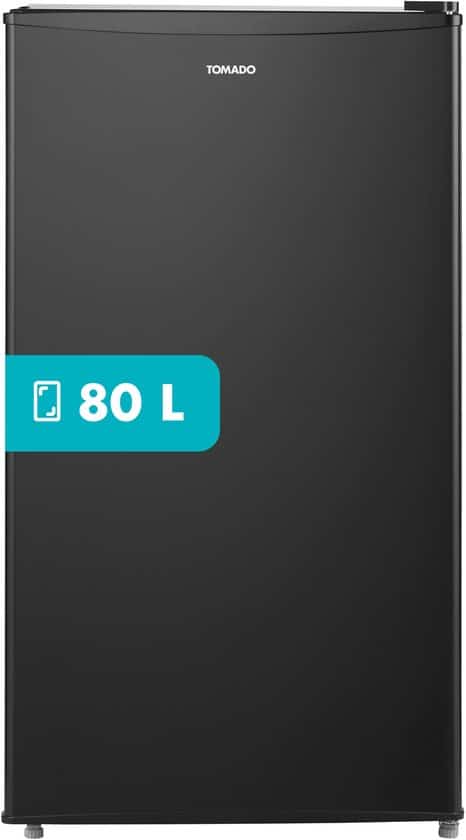Tomado TRT4702B – Tafelmodel koelkast – 80 liter – Met vriesvak – Energielabel D – Zwart