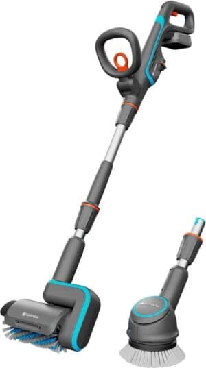 GARDENA AquaBrush Universal Set - Accu Terrasreiniger - Multireiniger - 18V