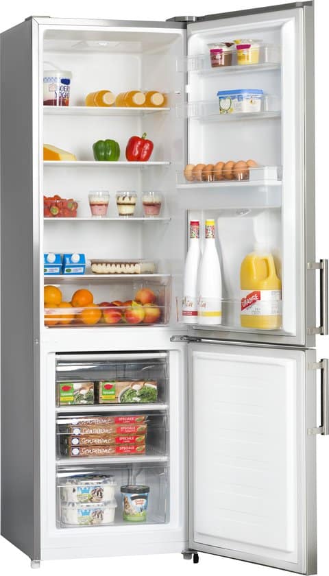 Everglades EVUD4048 – Koel- Vriescombinatie Inox Look – E Klasse – 268 Liter