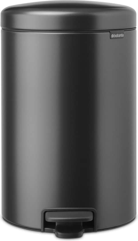 Brabantia NewIcon Prullenbak – 20 liter – Confident Grey