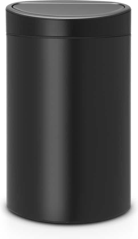Brabantia Touch Bin Prullenbak – 40 liter – Matt Black