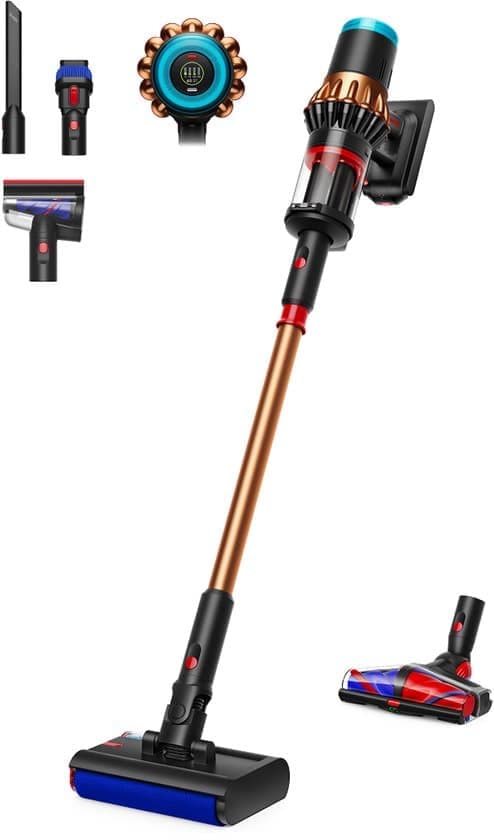 Dyson V16 Piston Animal Submarine – Steelstofzuiger met dweilfunctie – Zwart/Koper – 315 Air Watts – HEPA-filtratie