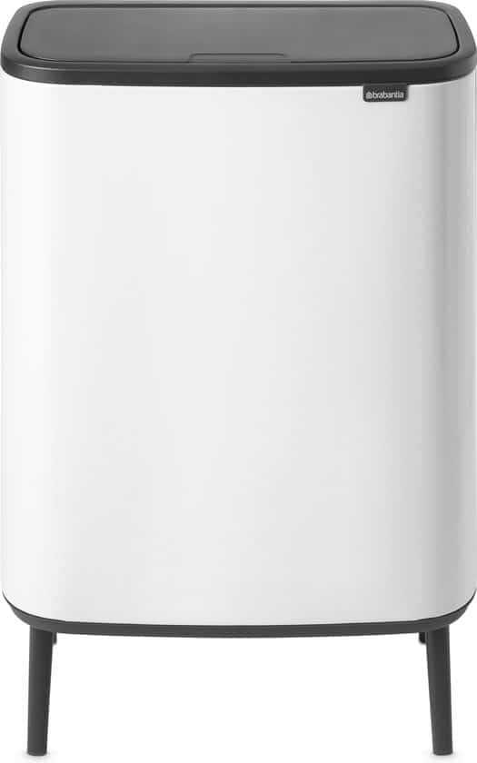 Brabantia Bo Touch Bin Hi Prullenbak – 60 liter – 1 vak – White