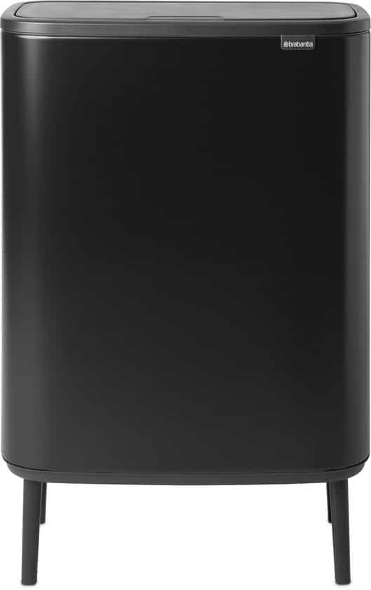Brabantia Bo Touch Bin Hi Prullenbak – 60 liter – 1 vak – Matt Black