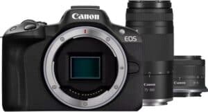 Canon EOS R50 Black + RF-S 18-45mm + RF 75-300mm