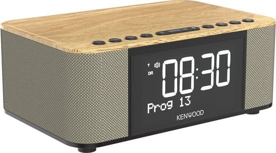 Kenwood CR-ST40DAB-M – Wekkerradio met Bluetooth en DAB+ – Houtkleur