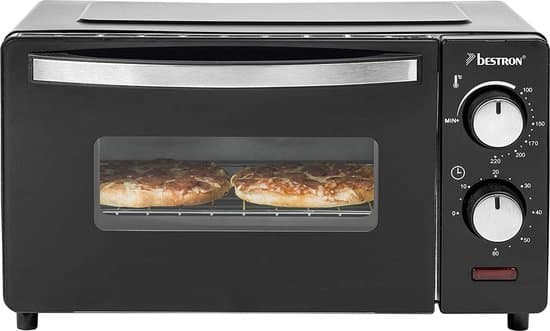 Bestron Vrijstaande oven AOV9 – Bakoven 800W – 9L – Camping geschikt – Zwart
