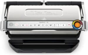 Tefal OptiGrill+ XL GC727D Slimme Contactgrill - 9 automatische programma's - Gaarheidsindicator - Uitneembare Anti-aanbakplaten - Groot Grilloppervlak - Vet opvangbak - 2000W - RV