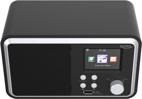 XORO DAB 300 IR WLAN-Internet Radio met FM-DAB+ , Bluetooth, Wekker, USB, UPnP, Muziek Streaming, 6,09 cm kleuren-TFT-scherm