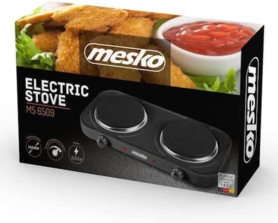 Mesko MS 6509 – Elektrische dubbele kookplaat – 2000 Watt
