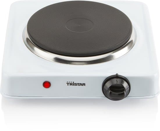 Tristar Elektrische kookplaat 1000W – KP-6185 – 1 Kookzone – Vrijstaand – Wit