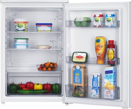 Tomado TLT5501W tafelmodel koelkast energiezuinig – 126 liter – Zonder vriesvak – 55 cm breed – Zeer stil: 35 dB – Led-verlichting – Energielabel C – Vrijstaand – Wit