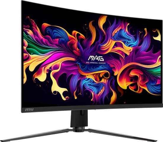 MSI MAG 321CUP QD-OLED – 4K UHD Curved Gaming Monitor – 165hz – 32 Inch – USB-C PD 15W