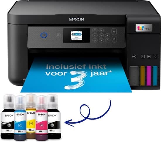 Epson EcoTank ET-2850 – All-In-One Inkttank Printer – Inclusief tot 3 jaar inkt – Zwart