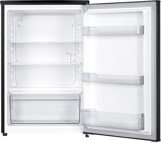 Tomado TLT5501B tafelmodel koelkast energiezuinig – 126 liter – Zonder vriesvak – 55 cm breed – Zeer stil: 35 dB – Led-verlichting – Energielabel C – Vrijstaand – Zwart