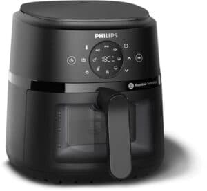 Philips 2000 Series Airfryer - NA210/00 - Kijkvenster - RapidAir - 3.2L - Tot 3 Personen - Zwart