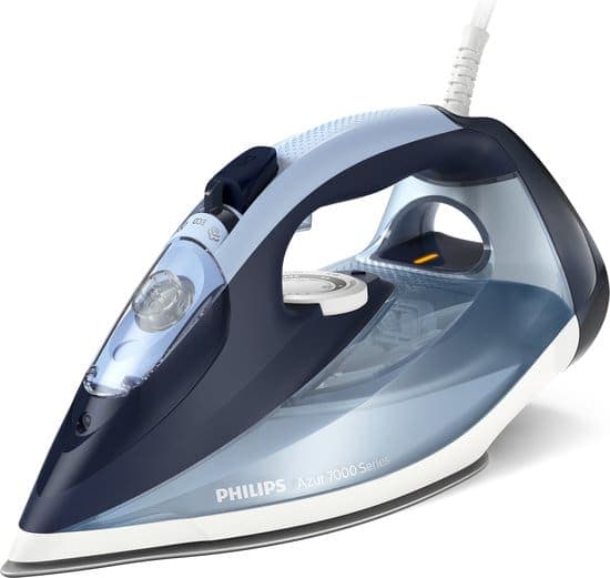 Philips Stoomstrijkijzer DST7020/20 – Zelfreinigend – Verticaal Strijken Mogelijk – Snel Warm – Druppelstop – Blauw