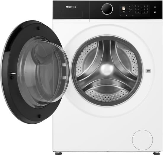 Hisense WD5I8043BWF Was-droogcombinatie – 8 kg wassen / 5 kg drogen – 1400 toeren – Slimline 47 cm – Energieklasse A(-30%) – iPlay Display – Wash & Dry 49 min – Stoomfunctie – WiFi – Trommelverlichting – Connectlife App