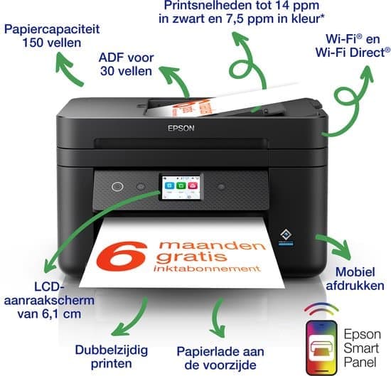 Epson Workforce WF-2960DWF – All-In-One Printer – Geschikt voor ReadyPrint
