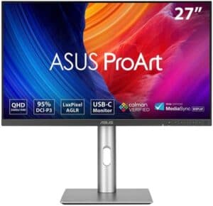 ASUS ProArt Display PA278CFRV - QHD IPS 100Hz - USB-C 96W - Calman Gecertificeerd - DisplayHDR 400 - 27 Inch