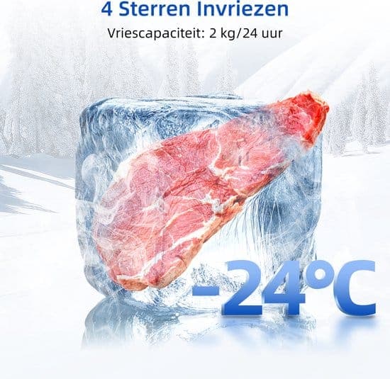 CHiQ FTM86L4E – Tafelmodel Koelkast Met Vriesvak – 86 Liter – E Energy Label – 39dB – Zwart – 12 jaar garantie op compressor