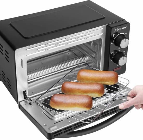 Bestron Vrijstaande oven AOV9 – Bakoven 800W – 9L – Camping geschikt – Zwart