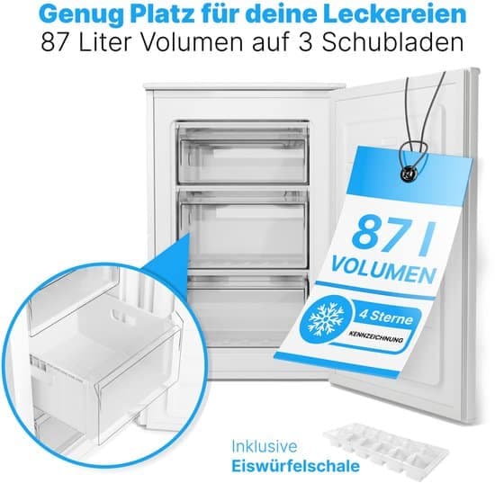 Bomann Vriezer GS 7253 – 87 liter – Energielabel C