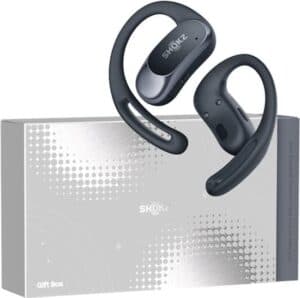 Shokz Gift Box OpenFit Air met Hoesje - Open-ear - Sporthoofdtelefoon - Draadloze Oordopjes - Zwart